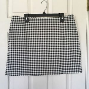 Forever 21+ - Gingham Skirt Black & White Size 1x